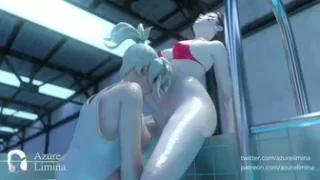 D.va And Mercy Pool Side Fun [Azure Limina]