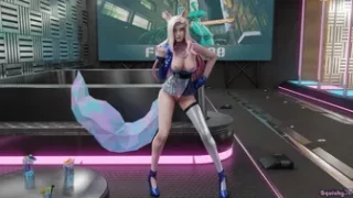 Ahri Goes All Out When It Cums To Clubbing [Squishy3D]