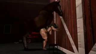Resident evil 3 remake Jill Valentine being fucked by a big horse