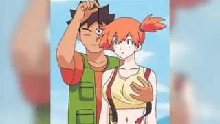 Brock grabbing Misty's boobs (Pkmn)