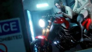 Claire Redfield on a motorcycle Bra Part 2