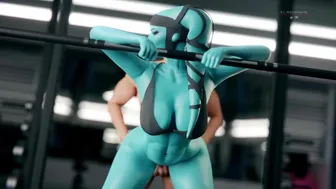 Aayla Secura fucked in the gym (Star Wars)