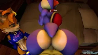 Yoshi gets fuck and blowjob Tails Femboy