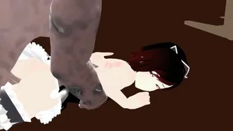Maid Ruby and Yang fucked by zombies