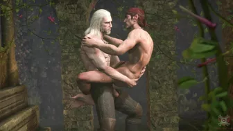 Preview: Iorveth and Geralt in Elven Ruins