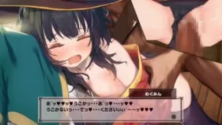 The one where Megumin gets molested by a group of people in a carriage while Kazuma's