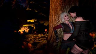 Yennefer Stroking Ciri In Forest Story - DesireSFM - The Witcher - Lesbian