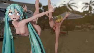 No Time For Tears - Hatsune Miku and Kagamine Rin | MMD Vocaloid