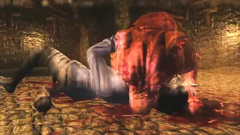 Khajiit Brutally Ravaged and Raped by Undead Hound