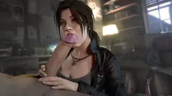 Lara Croft Sucking a Big Cock - Leeterr