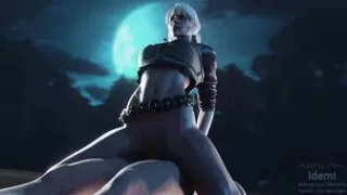 Ciri Rides dick under a moon (The Witcher 3)