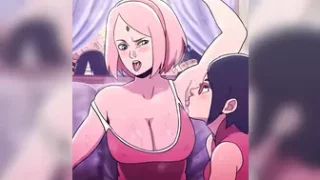Sakura getting armpit licked
