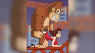Donkey Kong pounds Pauline [loop w/ sound]