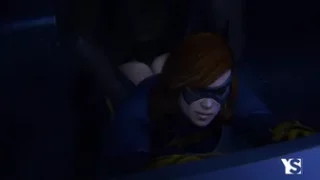 Batgirl gets a surprise attack from behind from local Gotham thug. [Youngiesed]