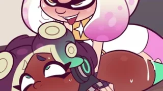 Splatoon After Party with Marina and Pearl [Futa x Female]