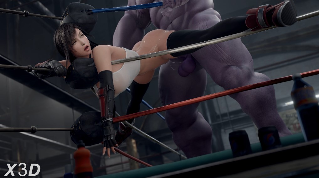 [4K] Tifa Lockhart Steps Into The Ring With Thanos [X3D]