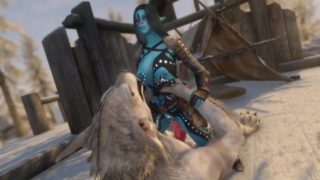Skyrim - Aquarea Has Some Fun With A Werewolf