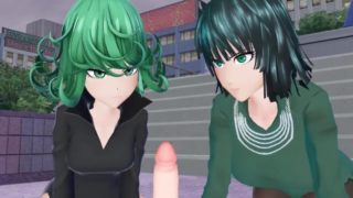 One Punch Man Tatsumaki and Fubuki want to have a Threesome