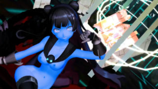 Light Cruiser Demon Hentai Nude Dance Kancolle Ship Monster Girl MMD 3D Blue Skin