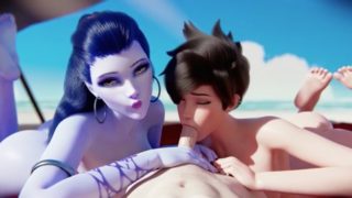 Widow and Tracer Have Fun At Beach (Full Version)