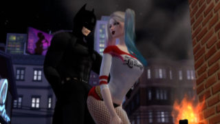 Harley Quinn teasing batman until she gets the bat's big dick